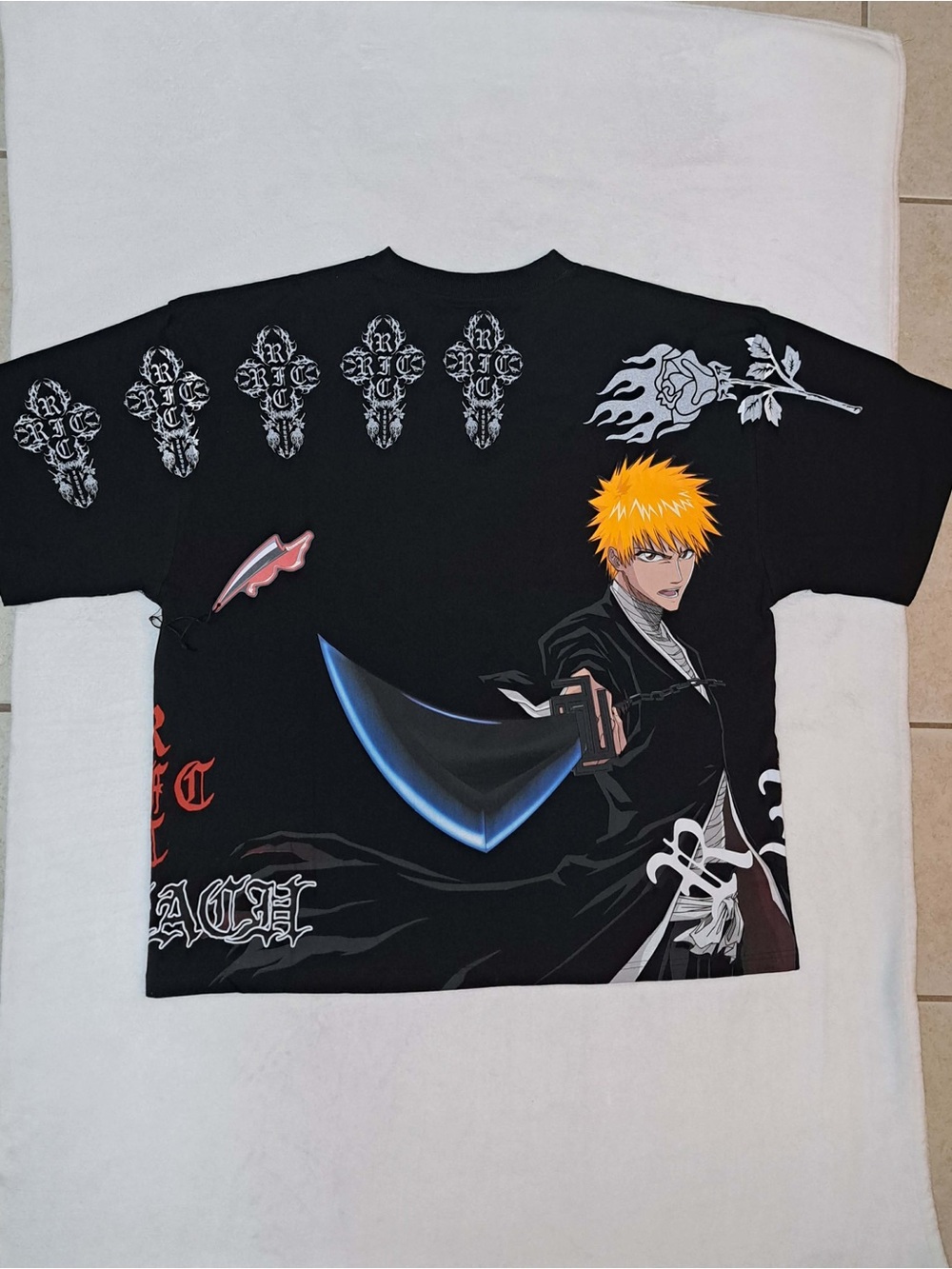 Civil Regime x Bleach "Ichigo's Bankai" 199x Oversized Tee - Men's sz 2XL